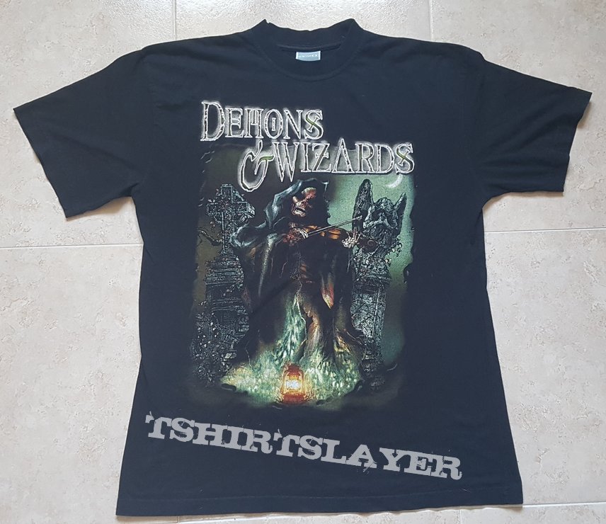 Demons &amp; Wizards Tour T Shirt 2000