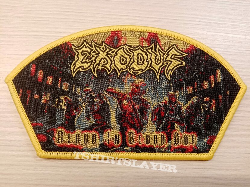 Exodus Blood In Blood Out yellow border patch