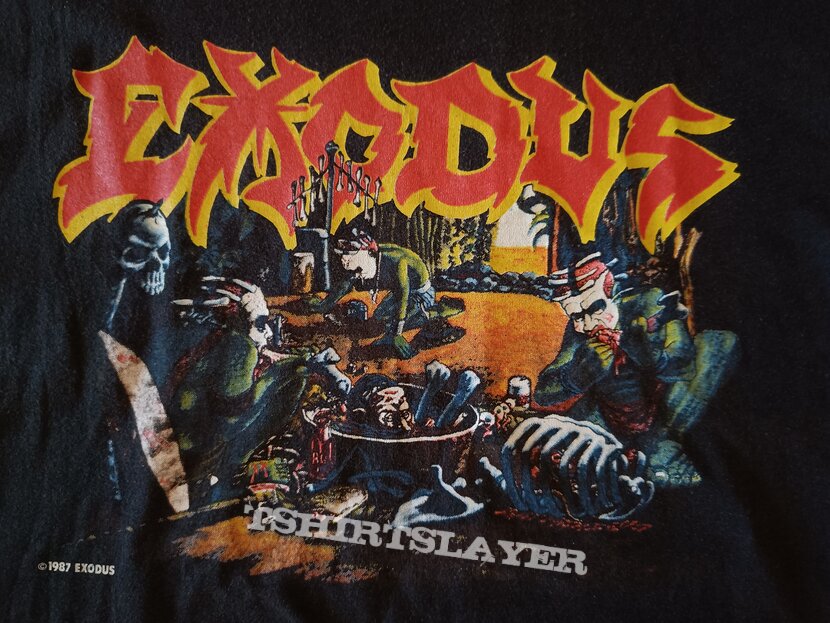 Exodus - Pleasures of the Flesh - Meat Party Tour &#039;87-&#039;88 t-shirt