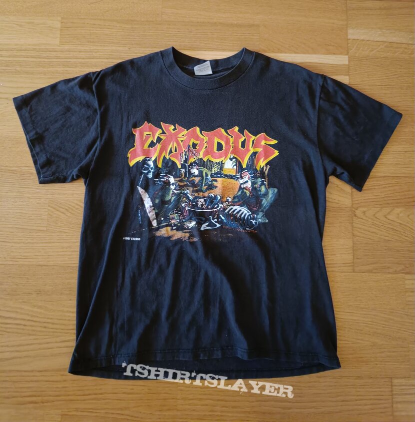 Exodus - Pleasures of the Flesh - Meat Party Tour &#039;87-&#039;88 t-shirt