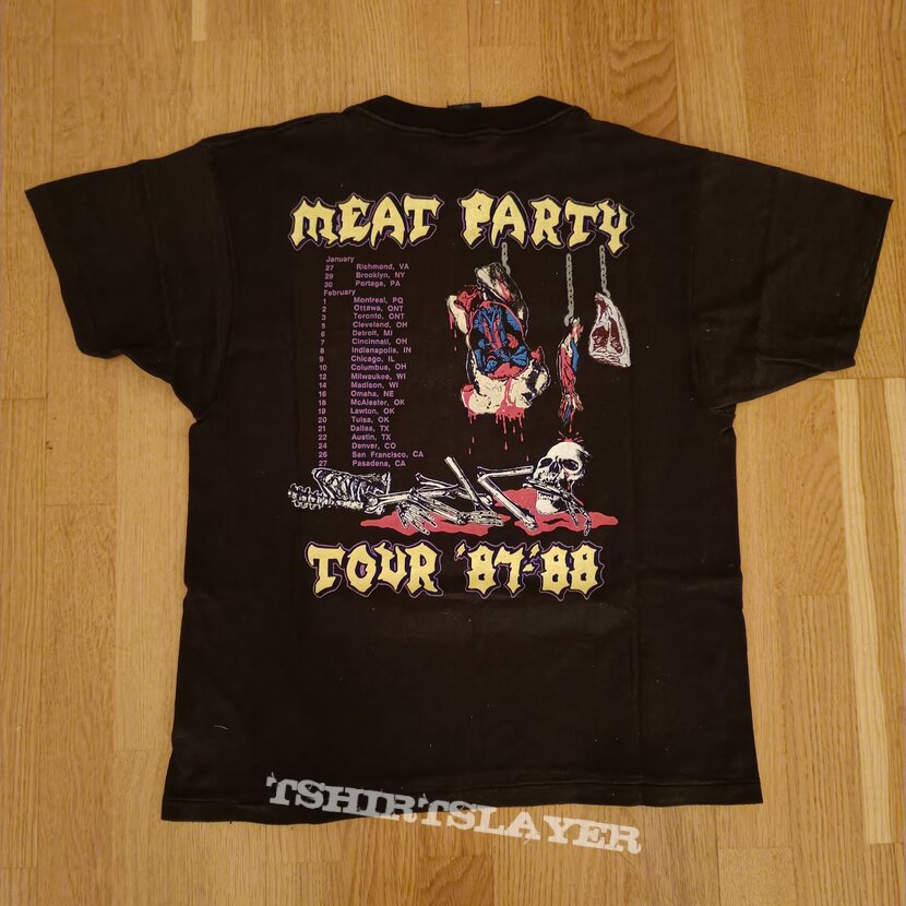 Exodus - Meat Party &#039;87-&#039;88 - Welcome to the Cannibal Bar + Grill t-shirt