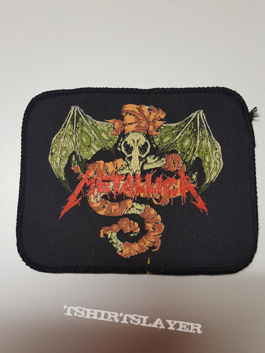 vintage metallica pushead wherever i may roam patch