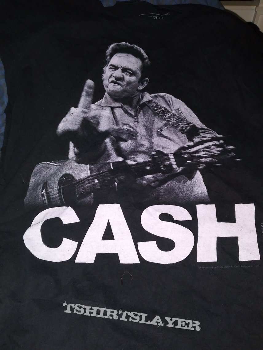 Johnny Cash shirt (cut up)