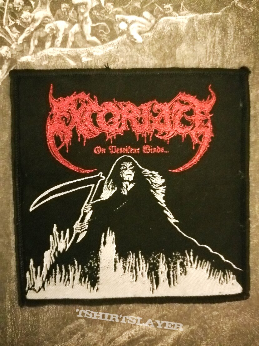 Excoriate - On Pestilent Winds... woven patch