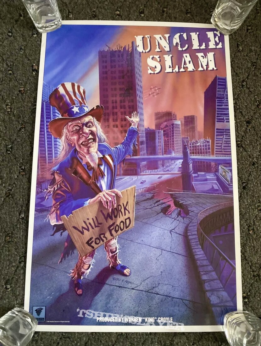 Uncle Slam “Will Work For Food” Promo Poster