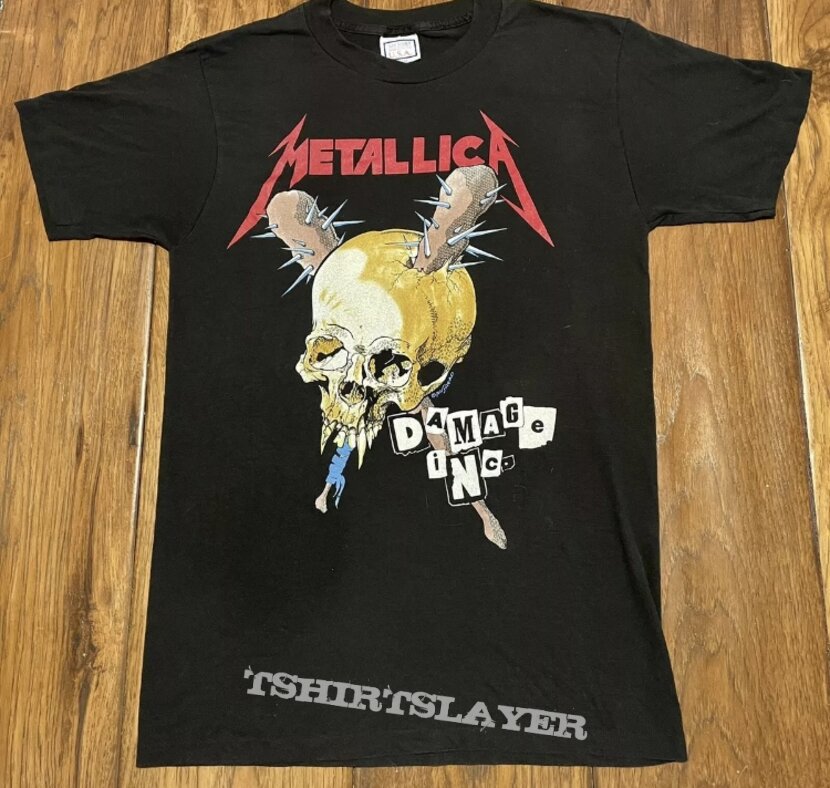 1986 Metallica Damage Inc. Tour Shirt. 