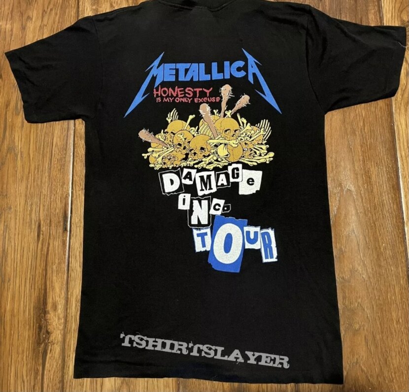 1986 Metallica Damage Inc. Tour Shirt. 