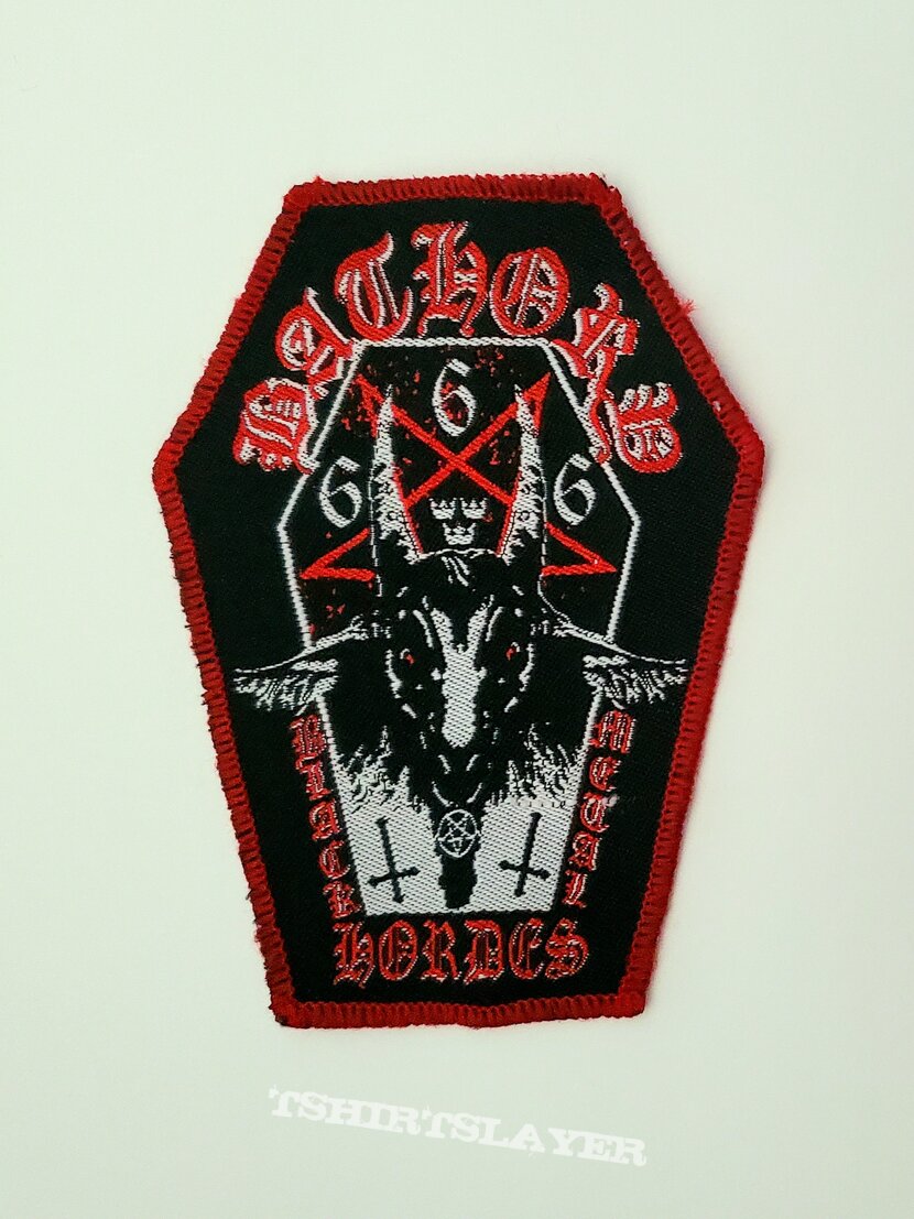 Bathory Black Metal Hordes woven coffin patch