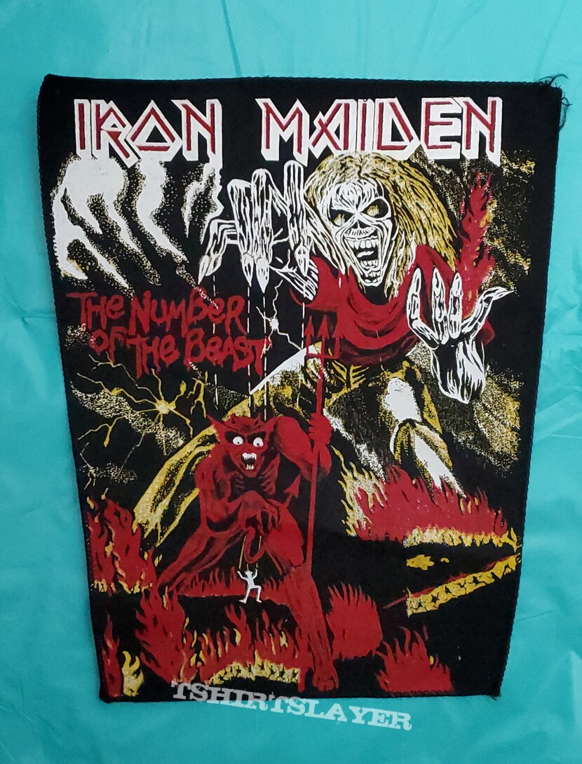 Vintage Iron Maiden Number of the Beast Backpatch