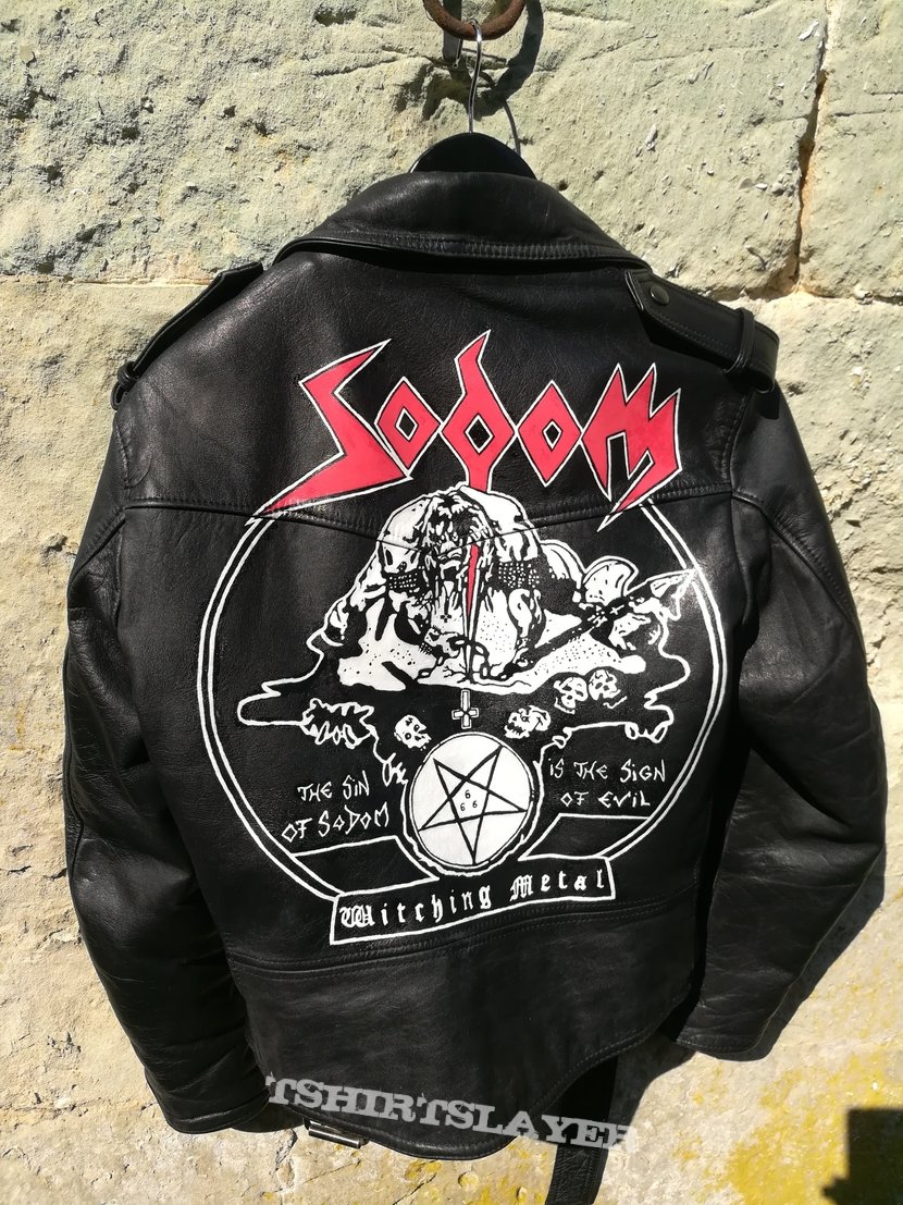 Painted Sodom Leather Jacket