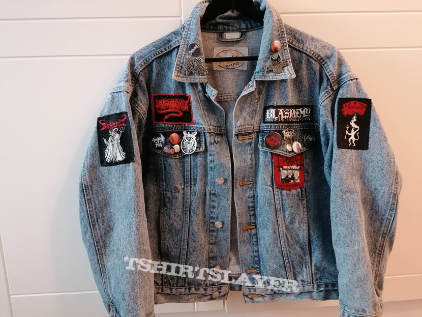 Beherit Metal of Death -denim jacket (not finished yet) | TShirtSlayer  TShirt and BattleJacket Gallery