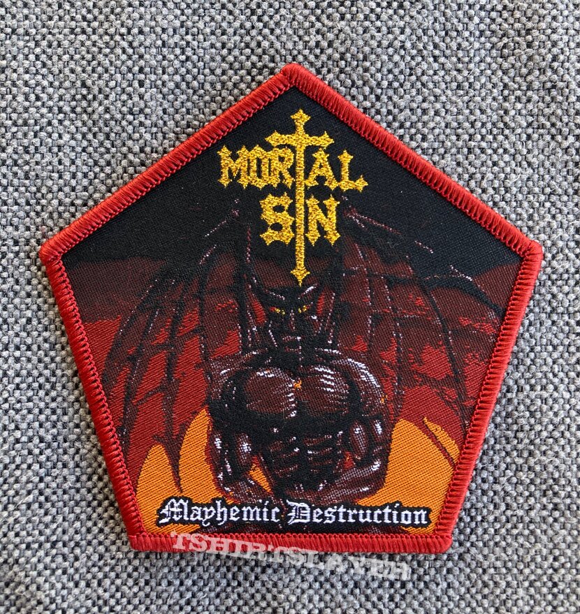 Mortal Sin - Mayhemic Destruction Official Woven Patches
