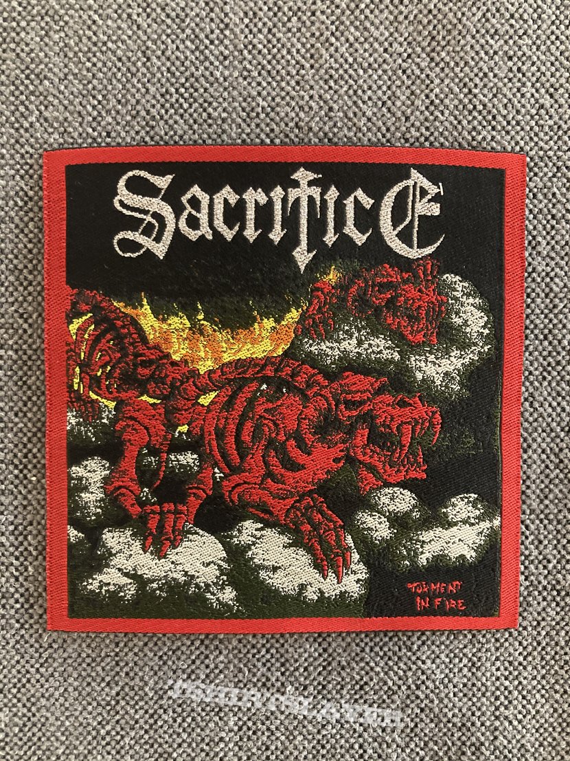 Sacrifice - Torment In Fire Woven Patch