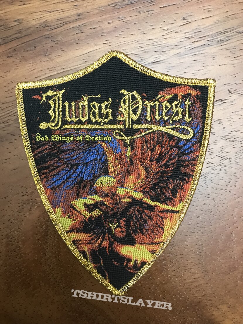 Judas Priest Sad Wings of Destiny official patch | TShirtSlayer TShirt ...