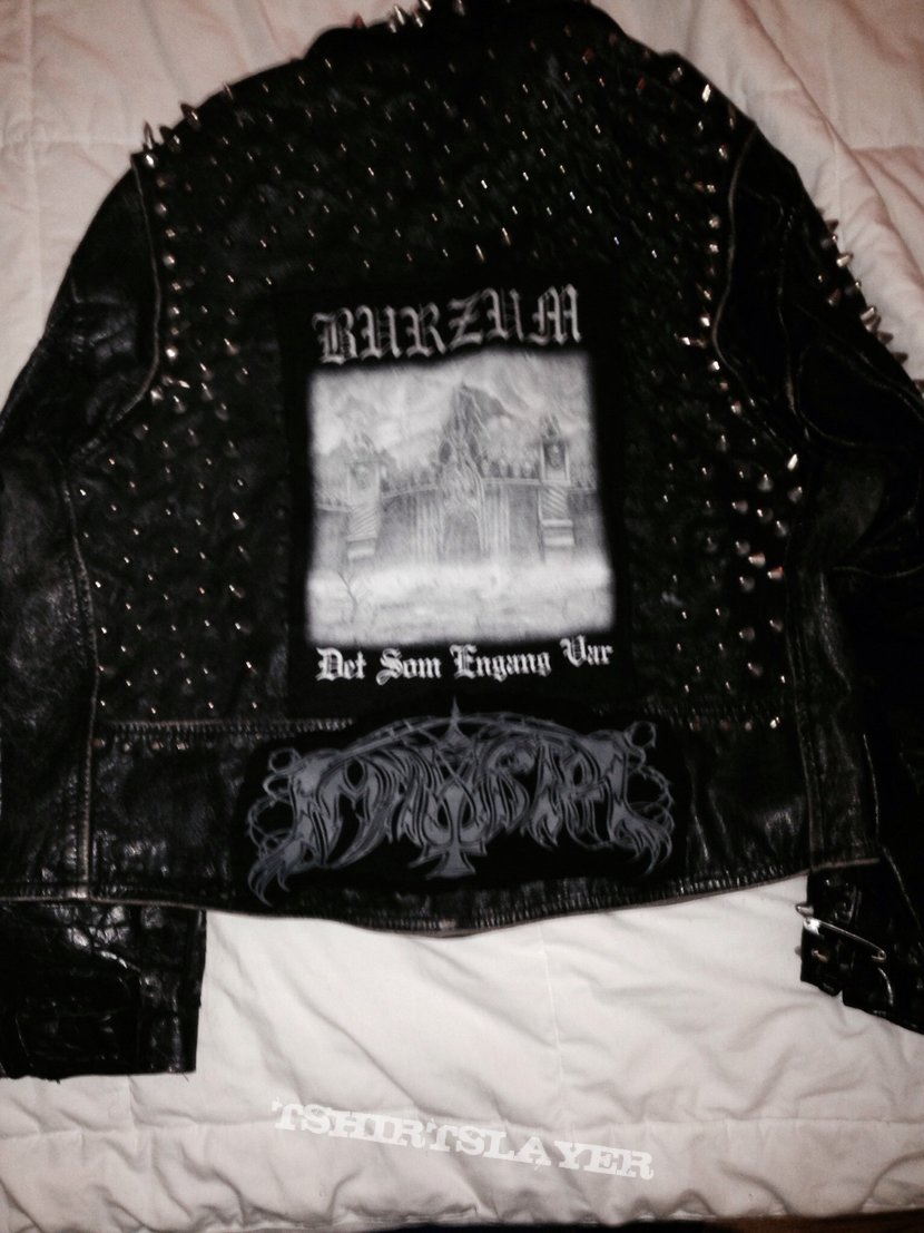 Watain Super Duper Black Metal Trooper Vest With True Norwegian Leather Jacket