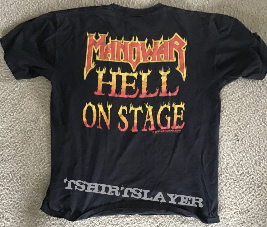 Manowar &quot;Hell on Stage&quot; T-Shirt - Size XL