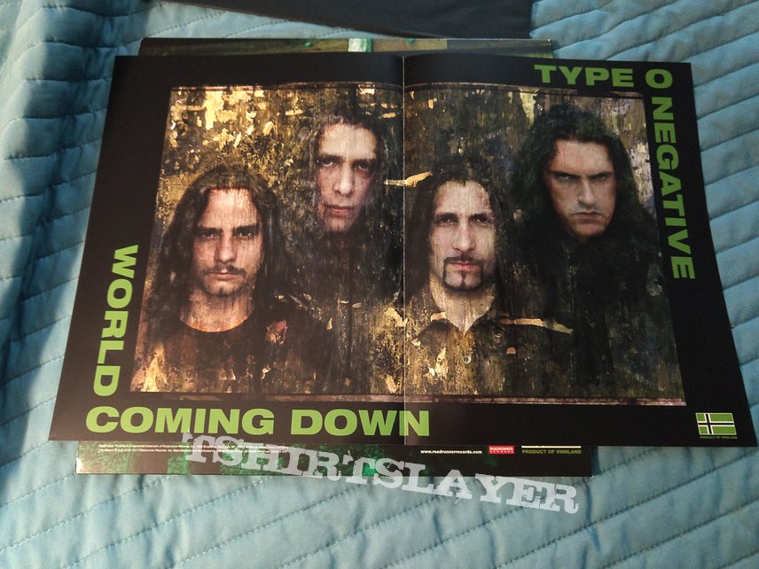 Type O Negative TON world coming down lp + poster