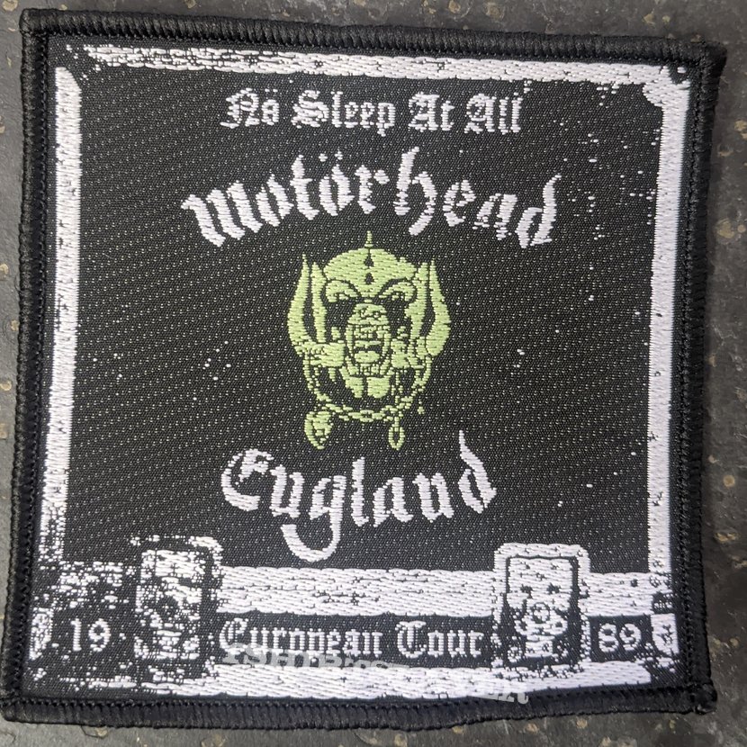 Motörhead No Sleep At All patch