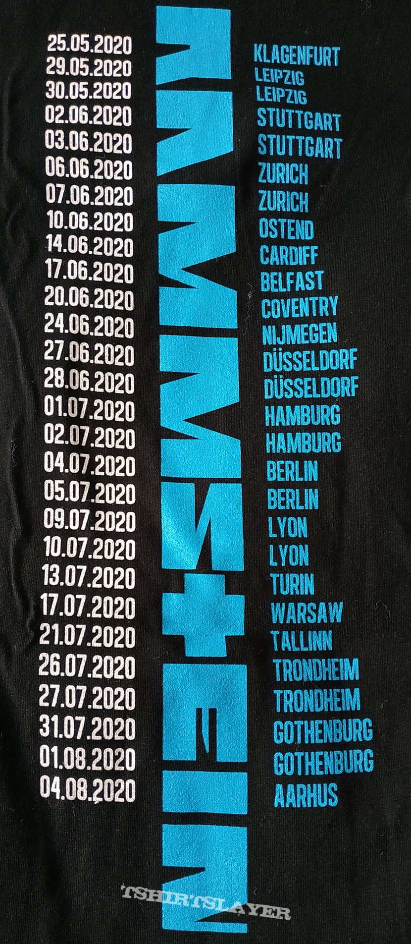Rammstein - Europe Stadium Tour 2020 - We'll be back ! | TShirtSlayer TShirt  and BattleJacket Gallery