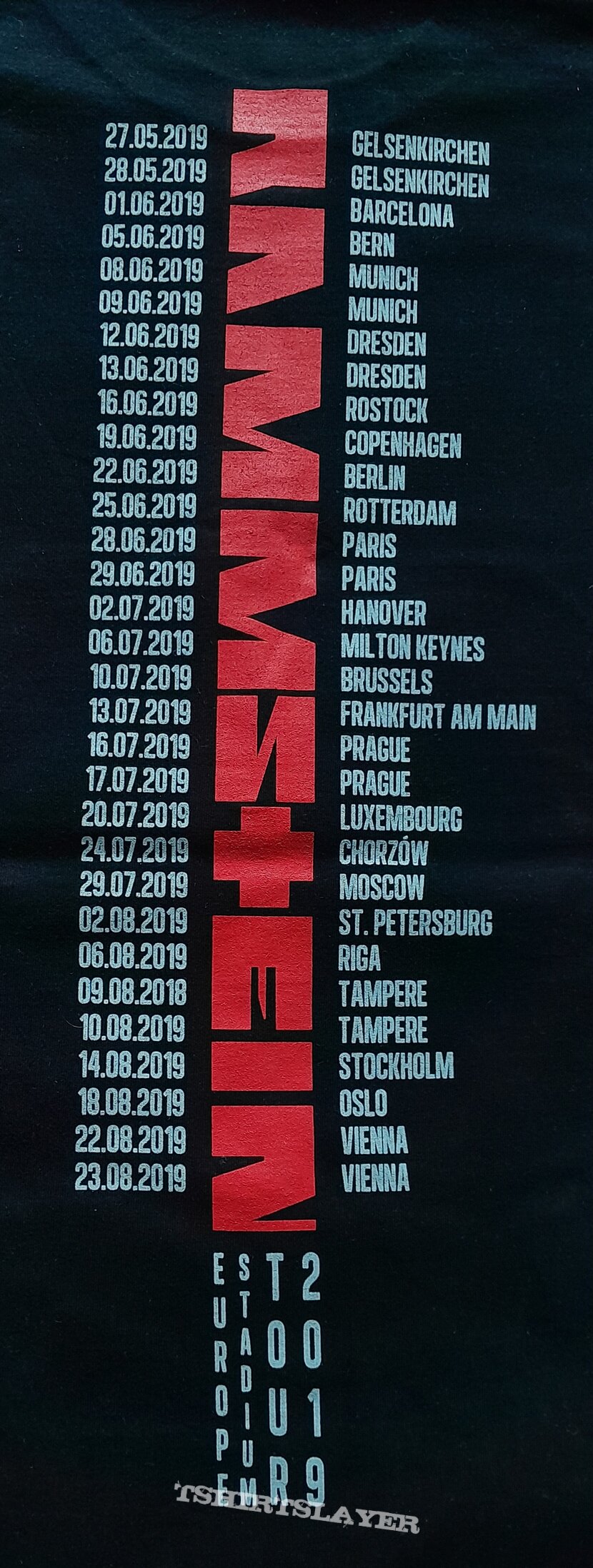 Rammstein - European Stadium Tour 2019