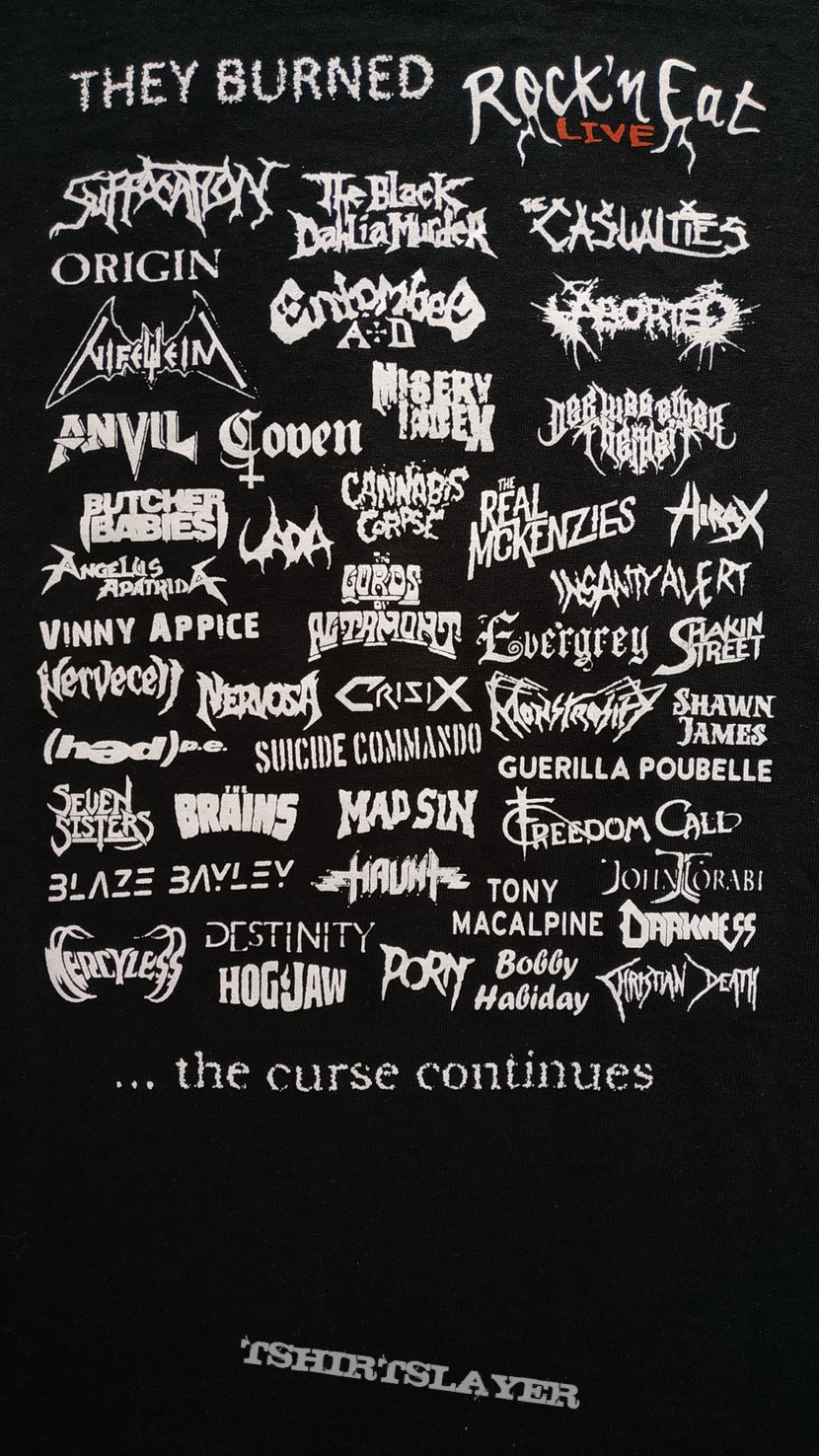 Suffocation Rock n&#039;Eat - They burned ...the curse continues
