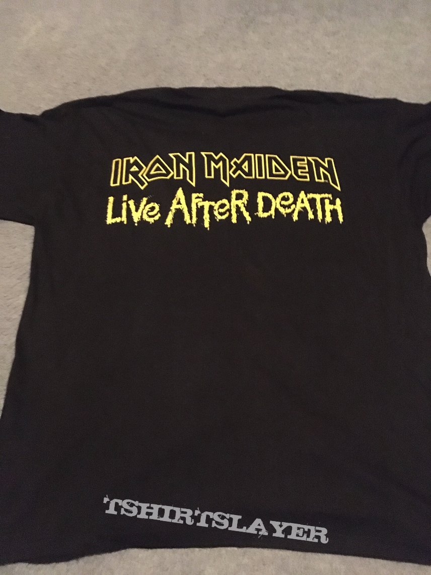 Iron Maiden Live After Death original 1985 t-shirt