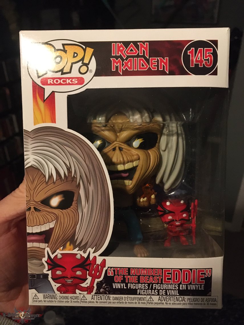 Iron Maiden Number Of The Beast Eddie Funko Pop figure.