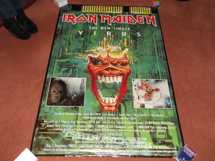 Iron Maiden Virus billboard poster