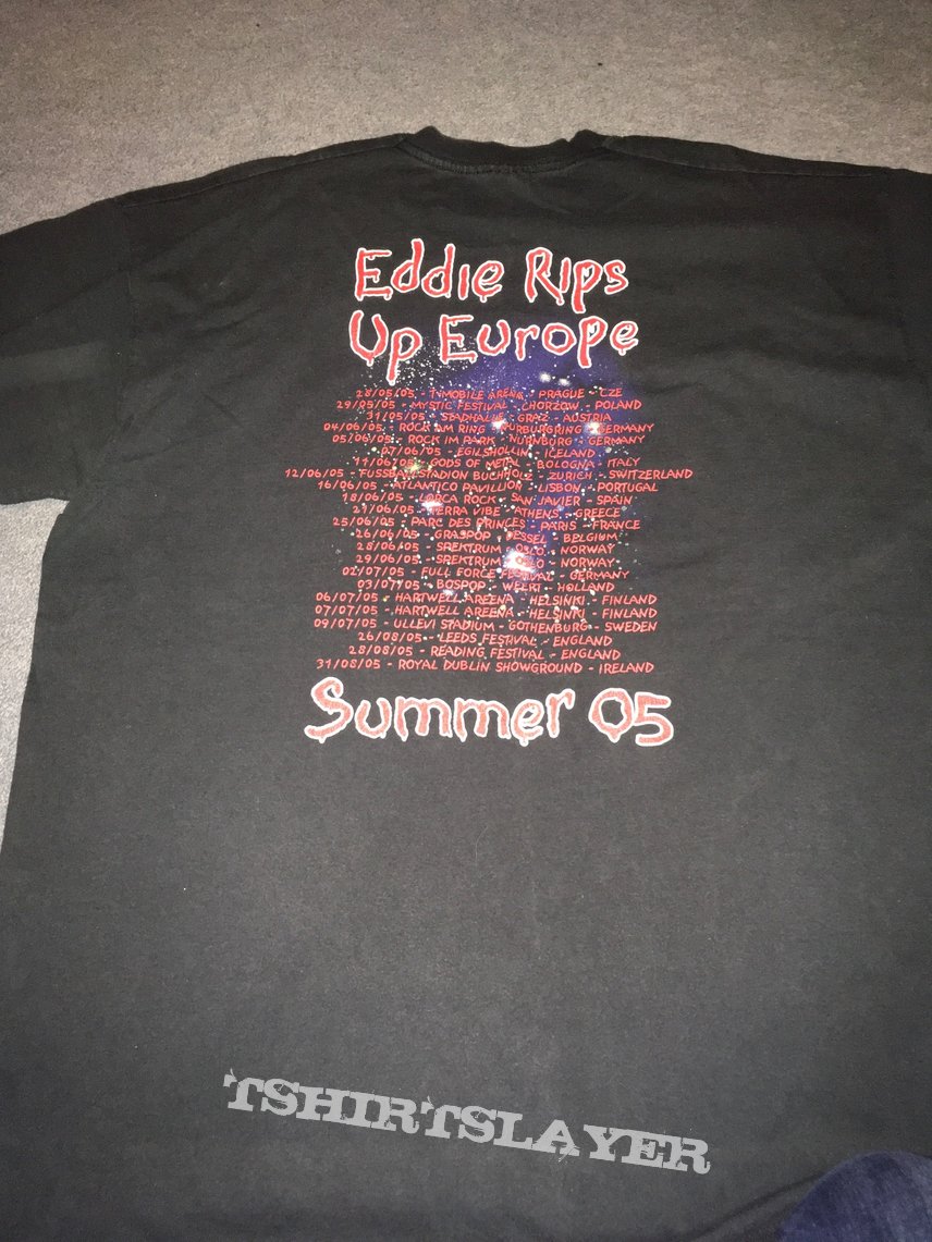 Iron Maiden Euro summer 2005 tour shirt