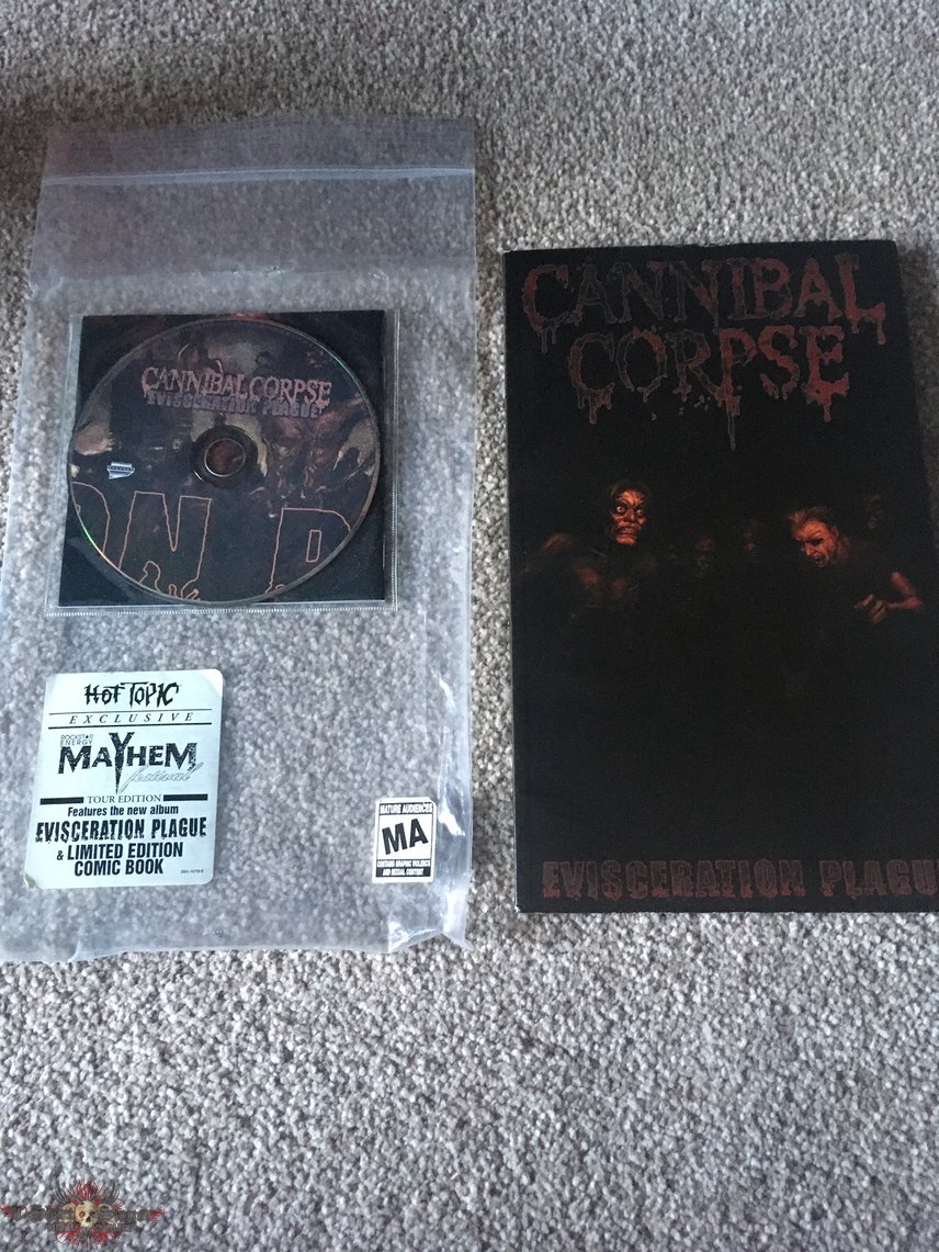 Cannibal Corpse Evisceration Plague Tour edition with limited comic