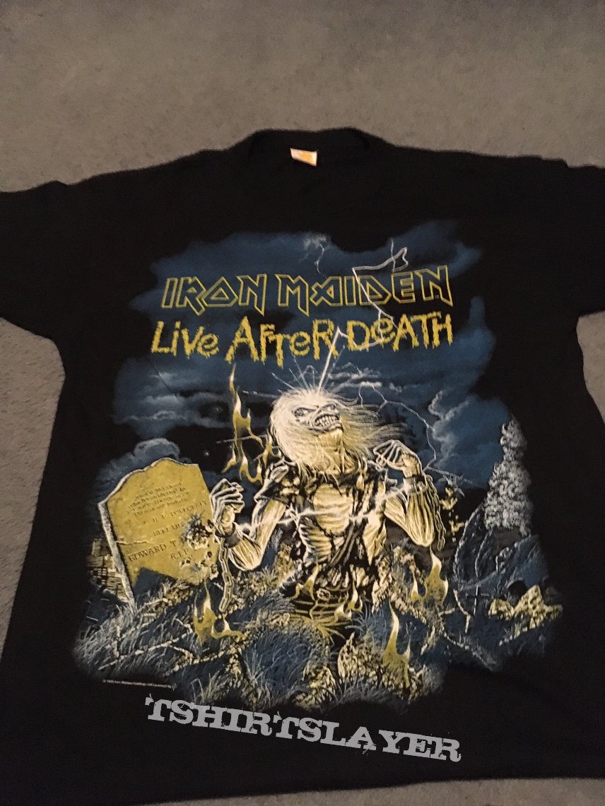 Iron Maiden Live After Death original 1985 t-shirt