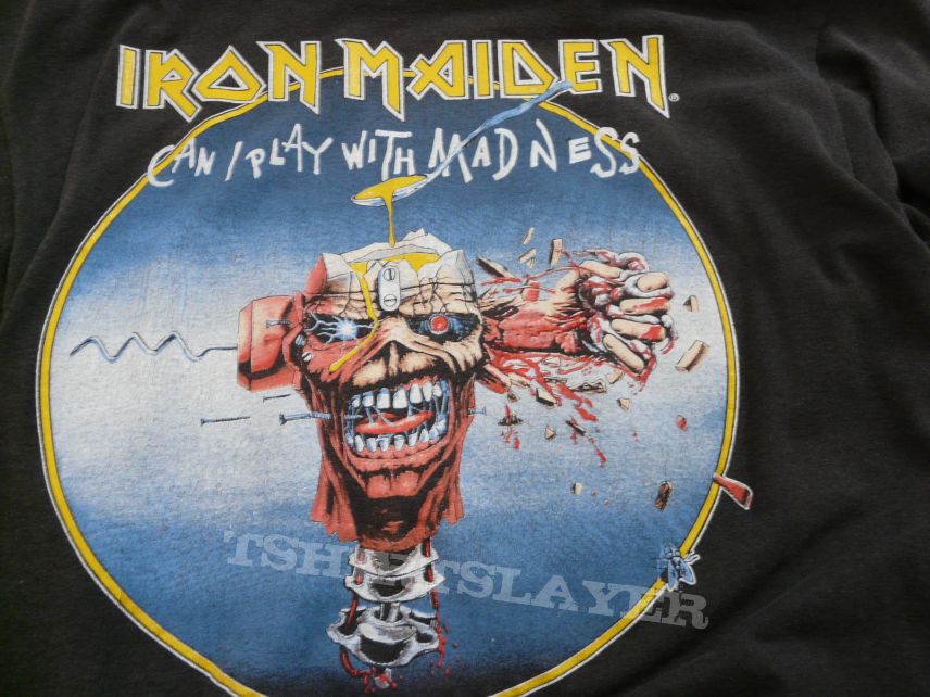 Jevi S Iron Maiden Iron Maiden Can I Play With Madness Tshirt Or Longsleeve Tshirtslayer