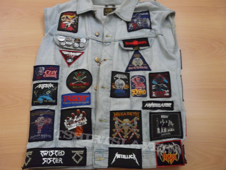 Battle Jacket - Light blue kutte