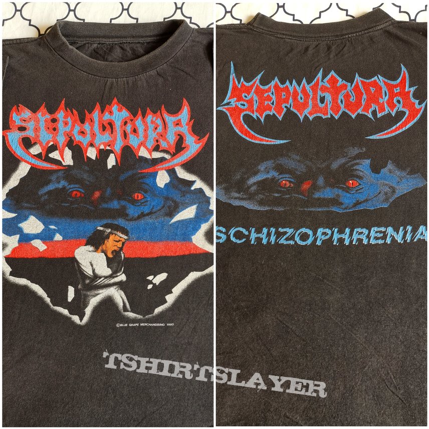 1990 Sepultura schizophrenia shirt