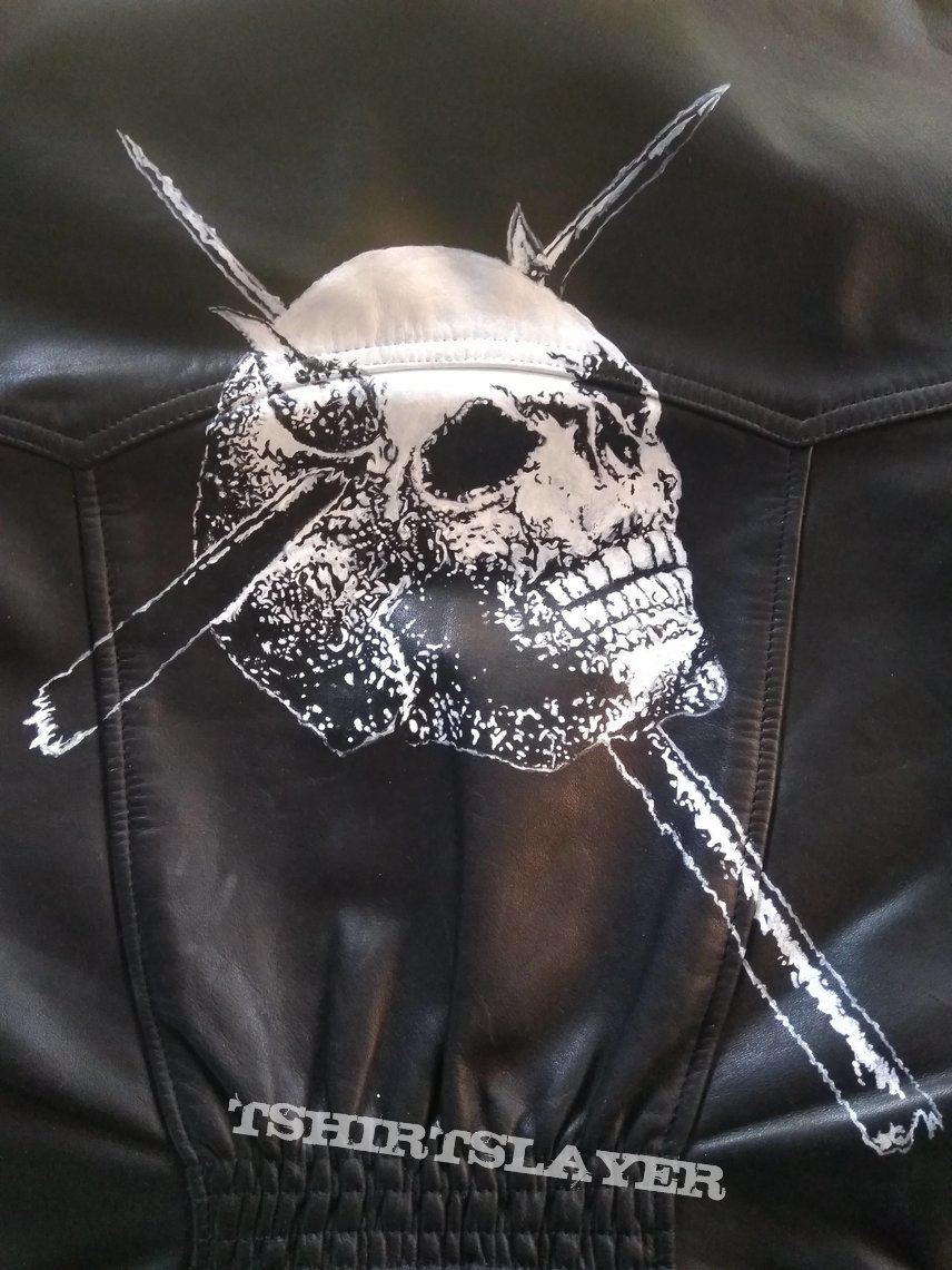Candlemass Epicus Doomicus Metallicus hand painted leather jacket