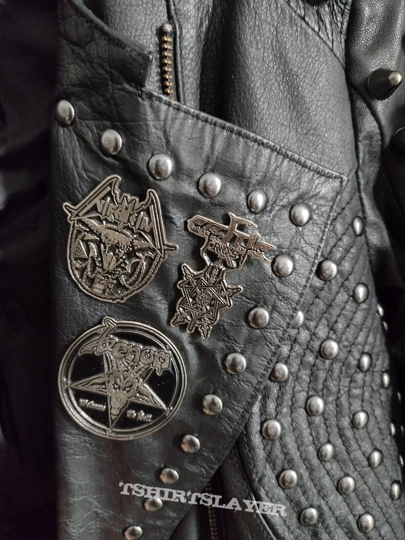 my diy handstudded handpainted Teitanblood black metal punk jacket