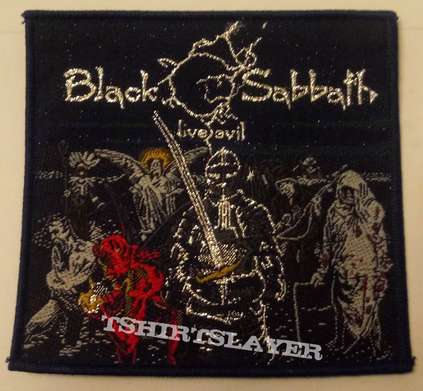 Black Sabbath - Live Evil embroidered cloth patch | TShirtSlayer TShirt ...