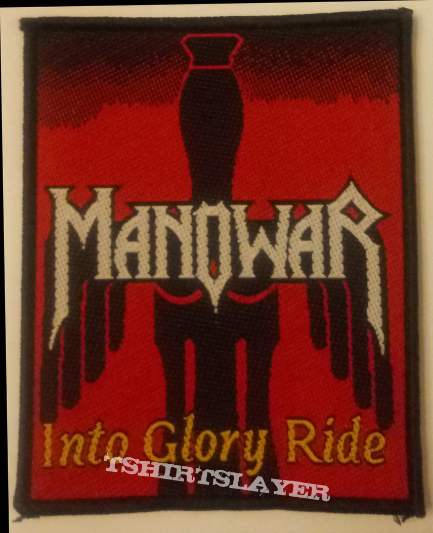 Manowar - Into Glory Ride embroidered cloth patch