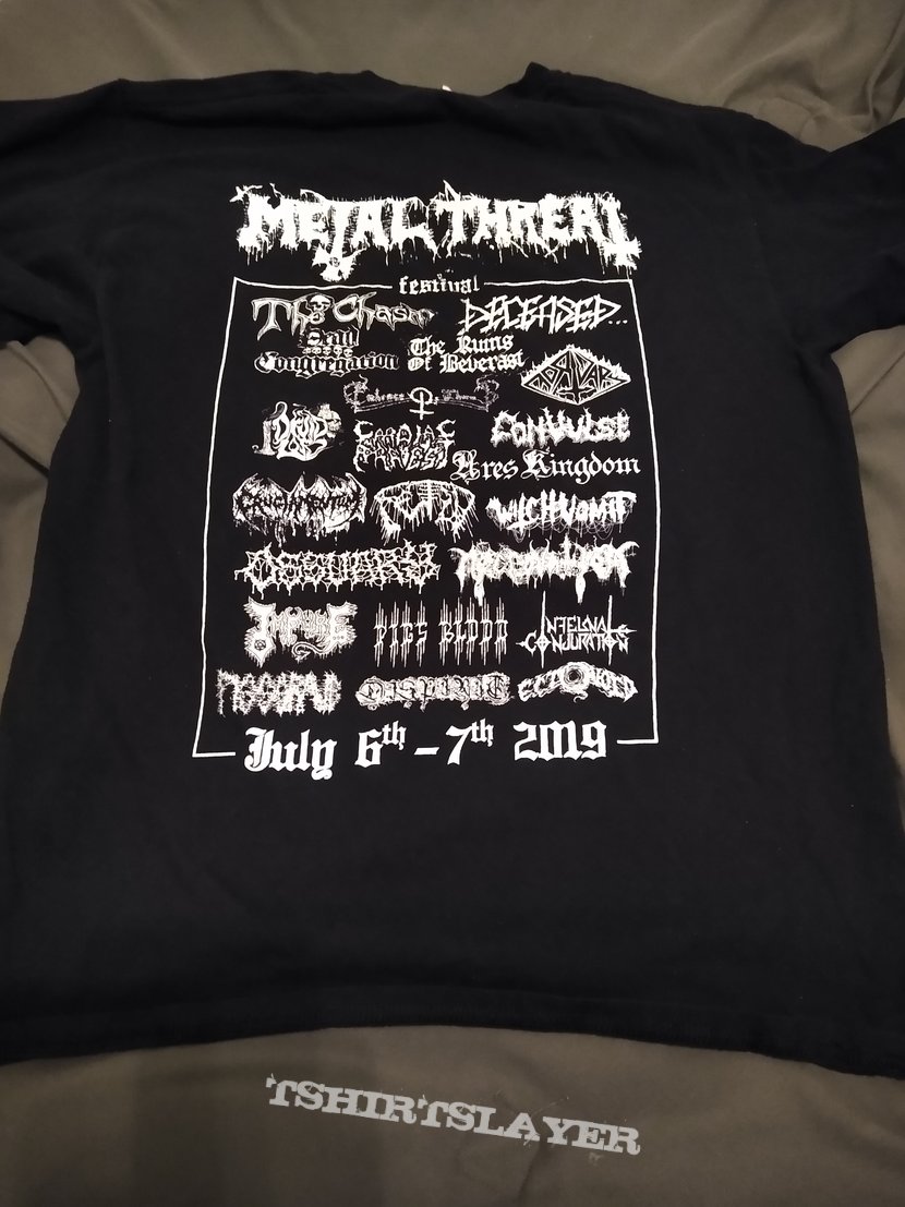 The Chasm Metal Threat Festival 2019 T-shirt | TShirtSlayer TShirt and ...