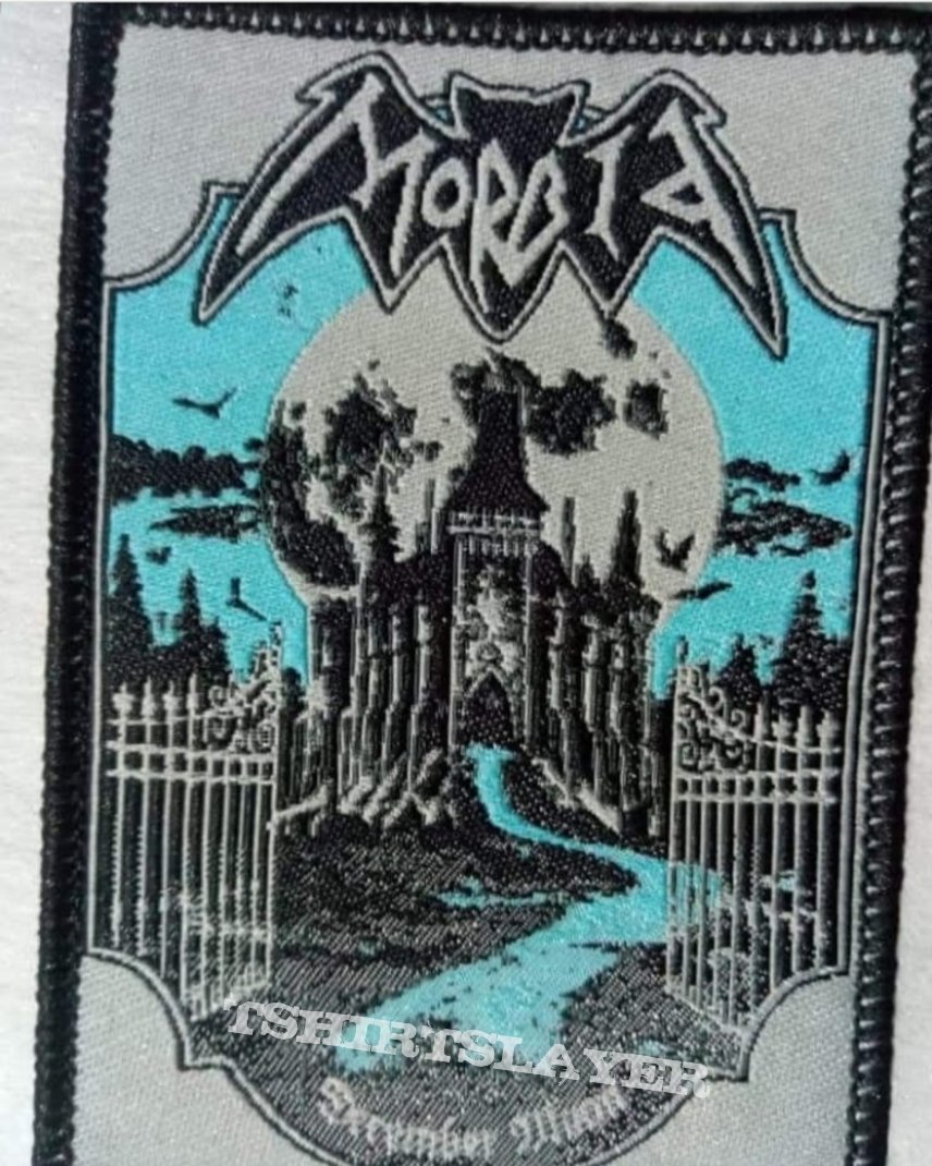 Morbid woven patch