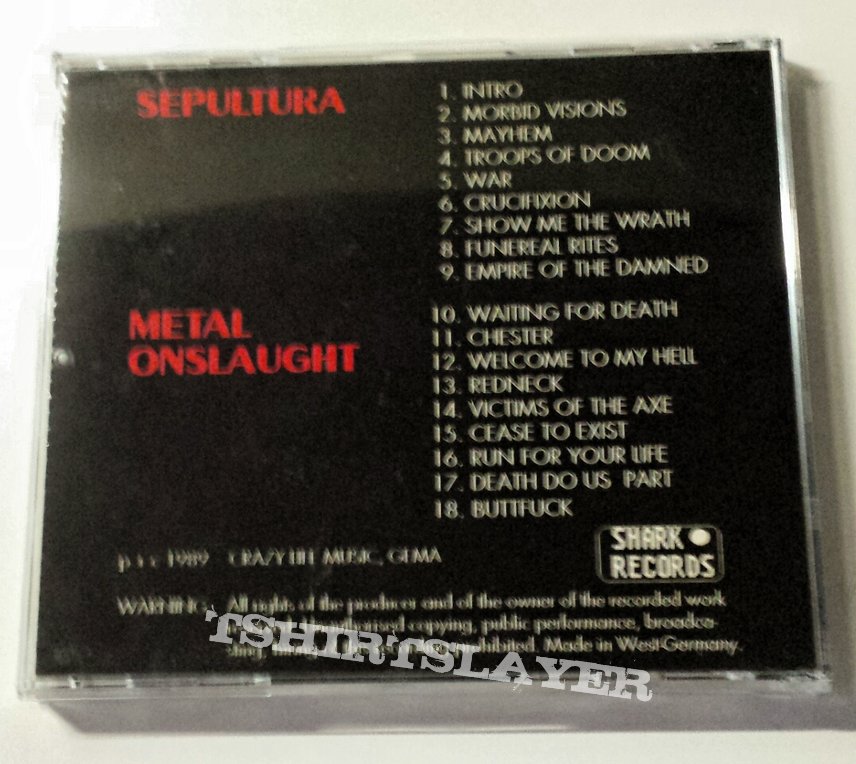 Sepultura / Metal Onslaught - Morbid Visions / Cease To Exist (Split CD 1989)