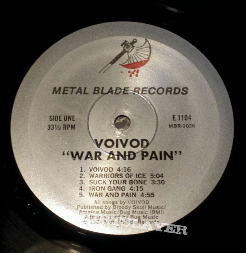 Voivod - War And Pain (US First Press 1985)