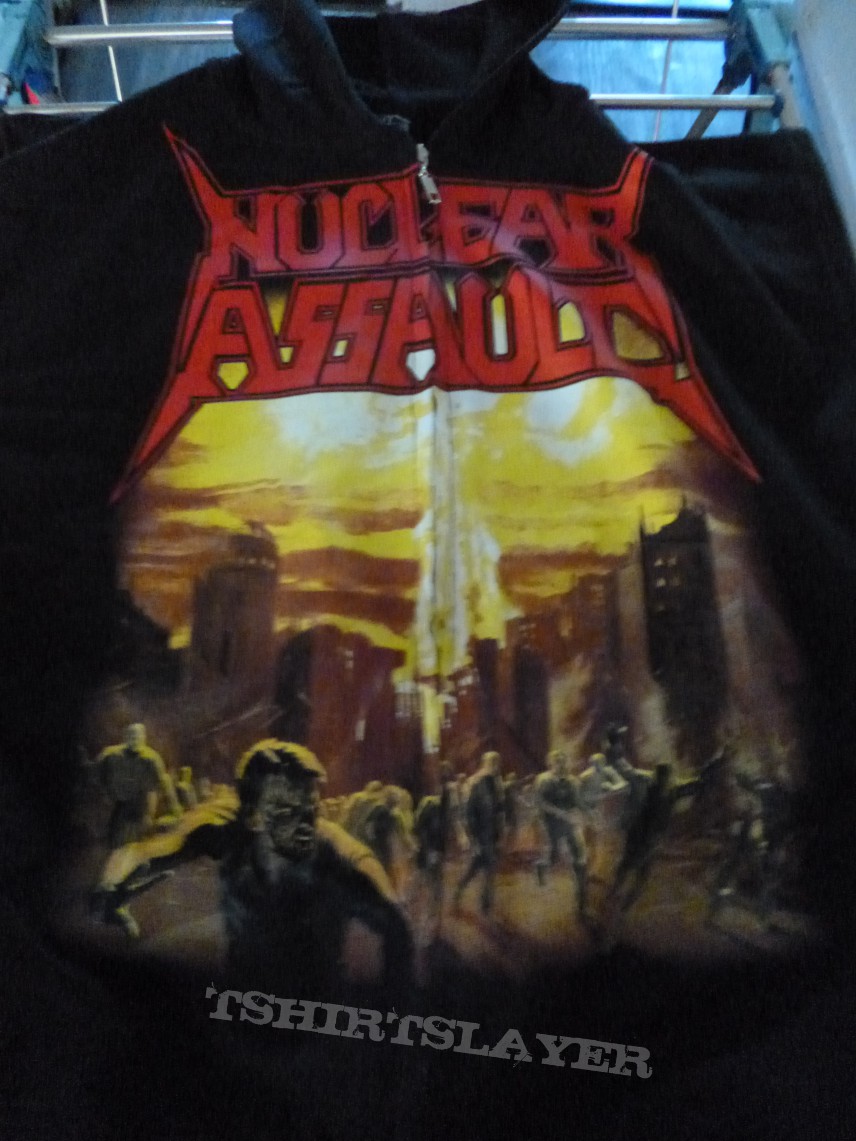 Nuclear Assault Game Over  Hooded Zip