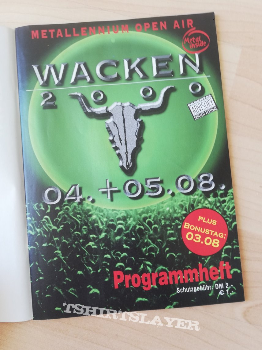 Mayhem Wacken Programmheft 1999