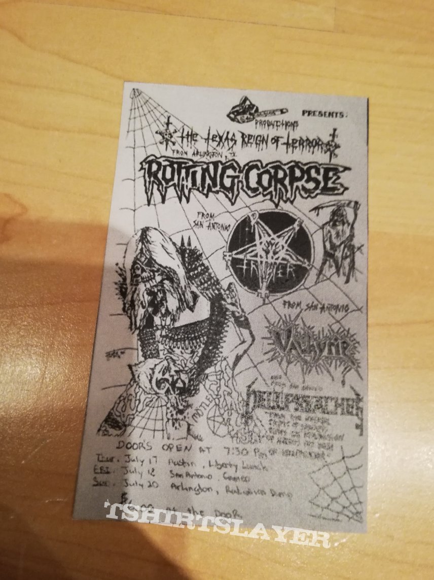 Rotting corpse - concert flyer