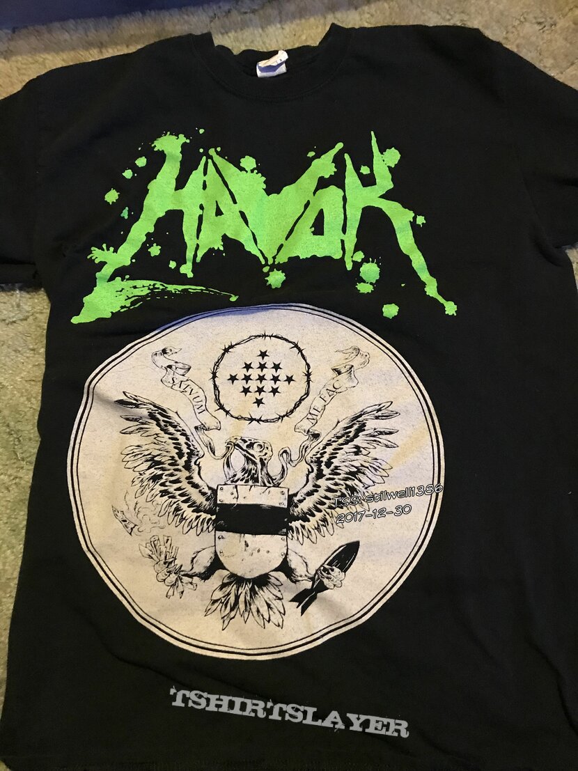 Havok 2015 tour shirt Havok 2015 tour shirt