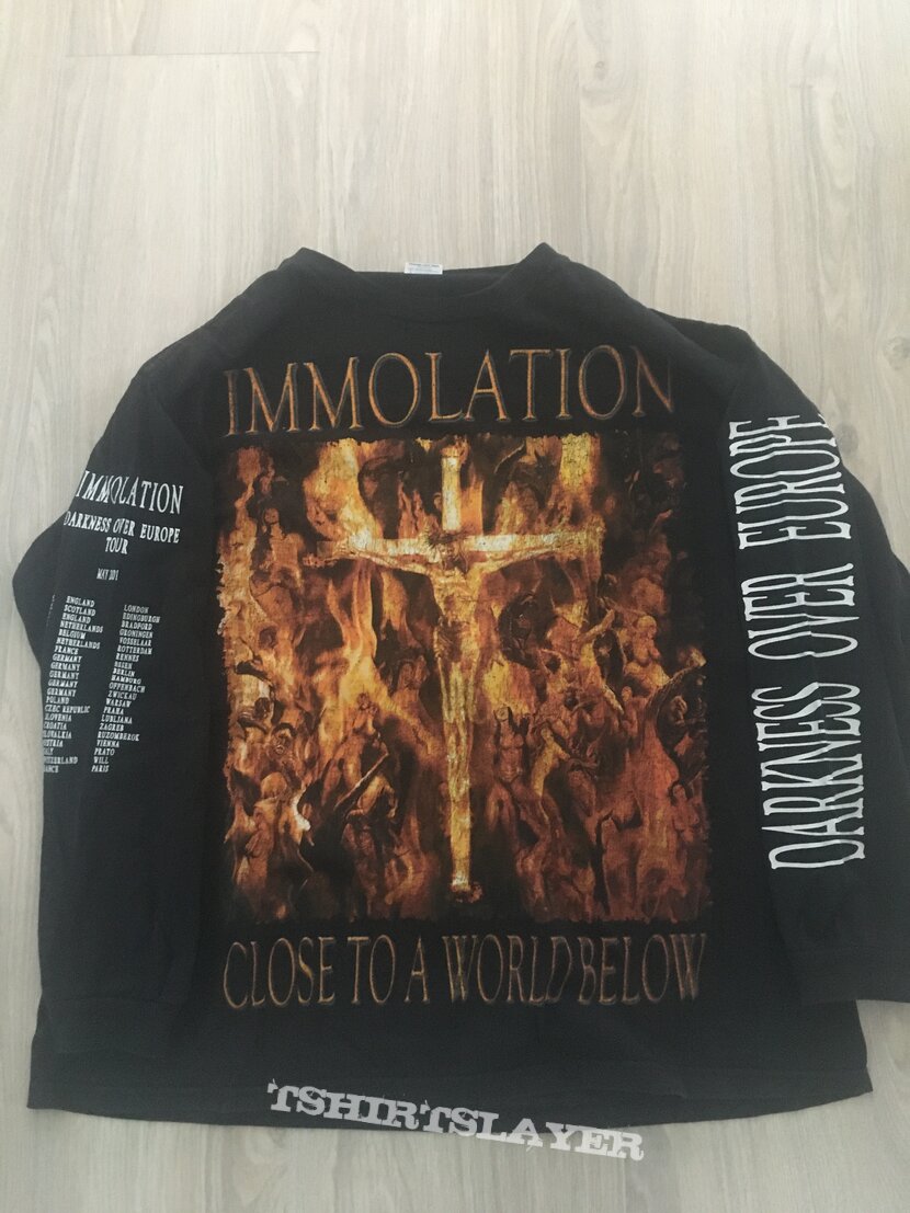 Immortal Immolation Close To A World Below 2001 Tour Longsleeve