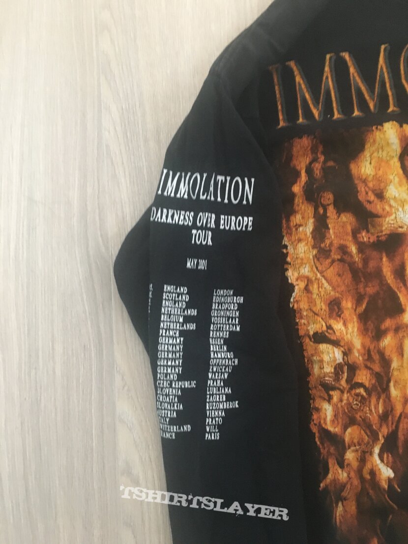 Immortal Immolation Close To A World Below 2001 Tour Longsleeve