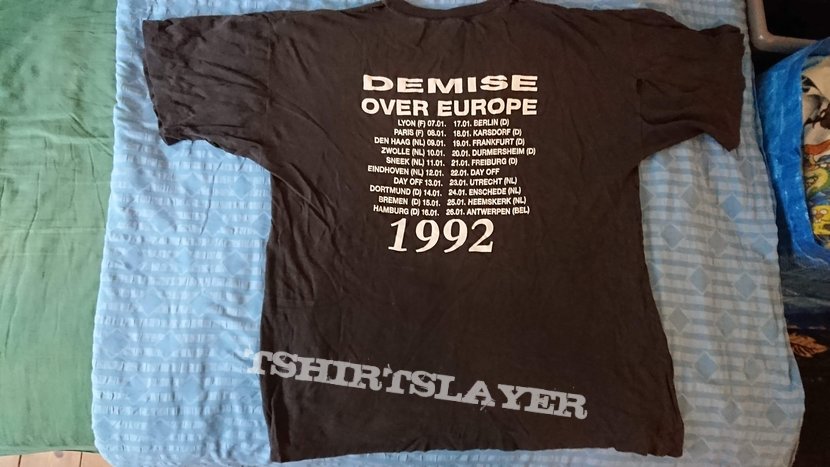 SOLD 1992 Invocator Excursion Demise Tour Shirt!