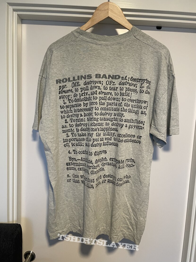 1992 Rollins band Search And Destroy tshirt